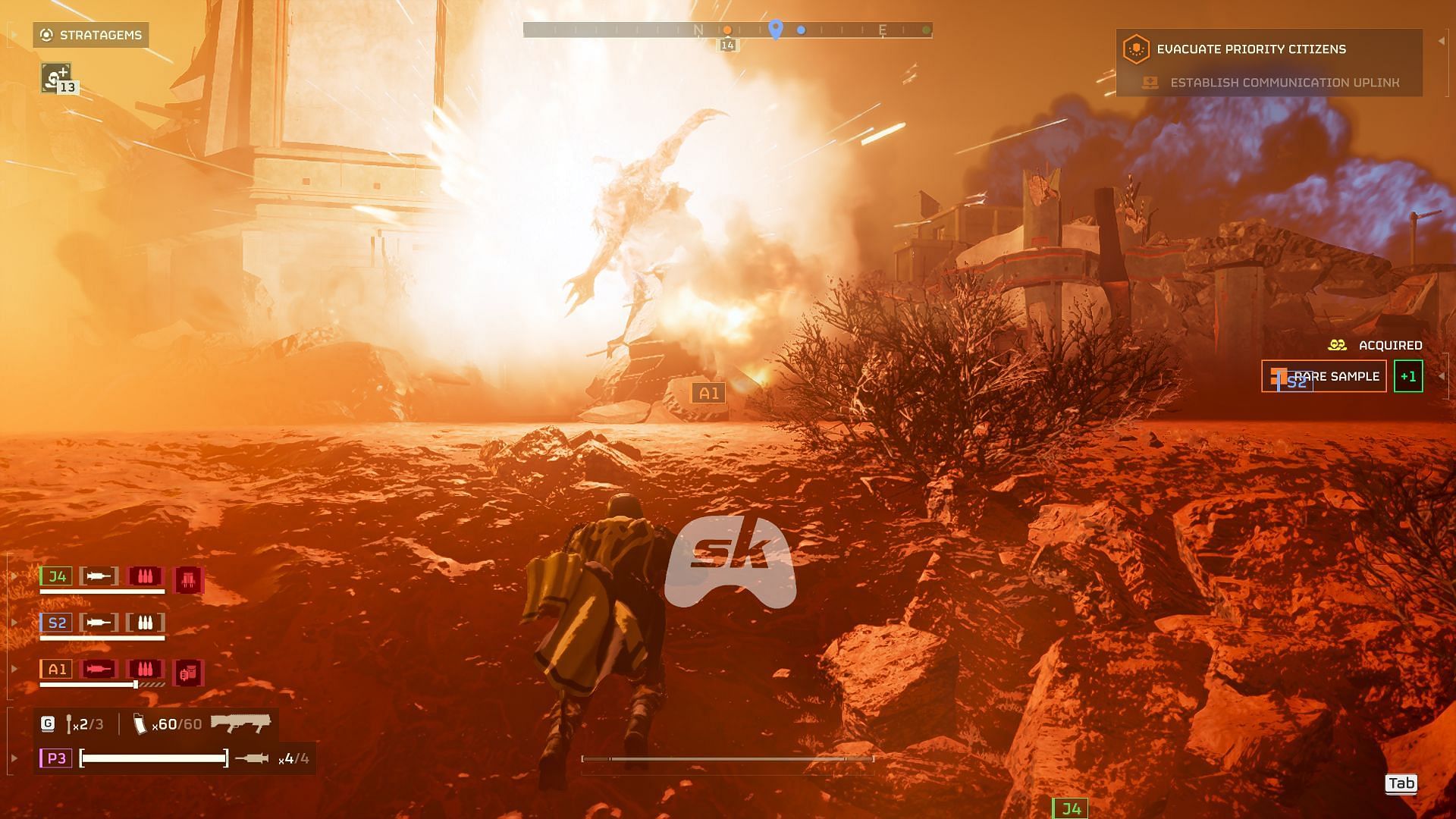 Blowing the mutated monstrosity to kingdom come (Image via Sportskeeda Gaming || Sony Interactive Entertainment)